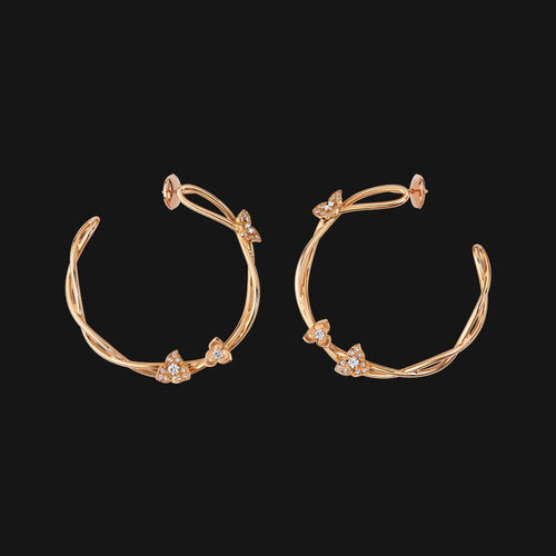 14k Intertwined Earrings - KNB Image SEO Alt Text